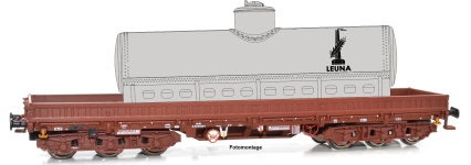 NPE Modellbau NW52981 - TT - Schwerlastwagen Samms 4860, grau VEB Leuna, DR, Ep. IV